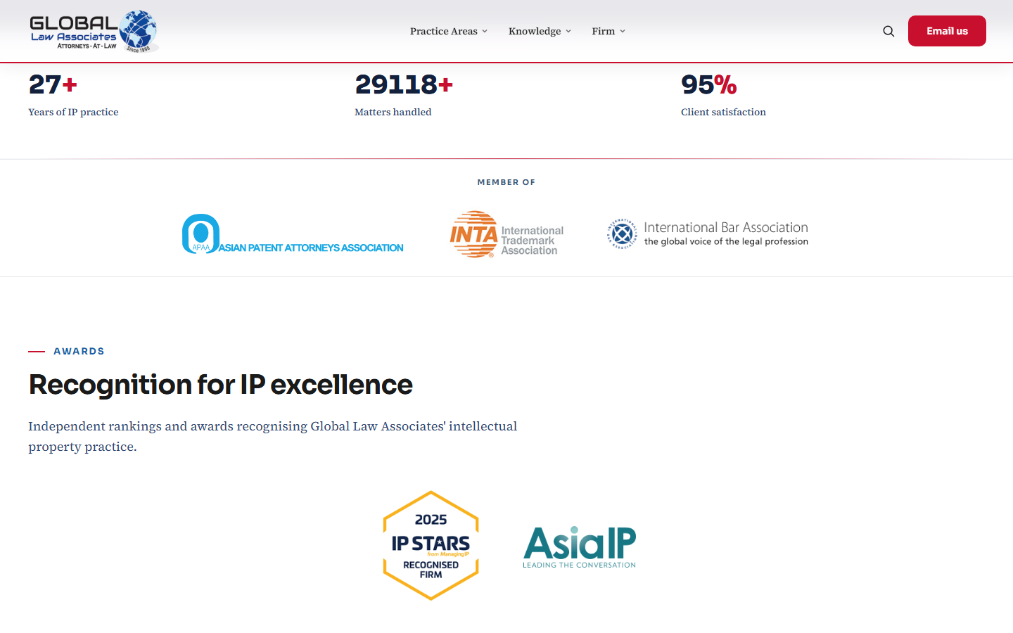 Global Law content and knowledge surface
